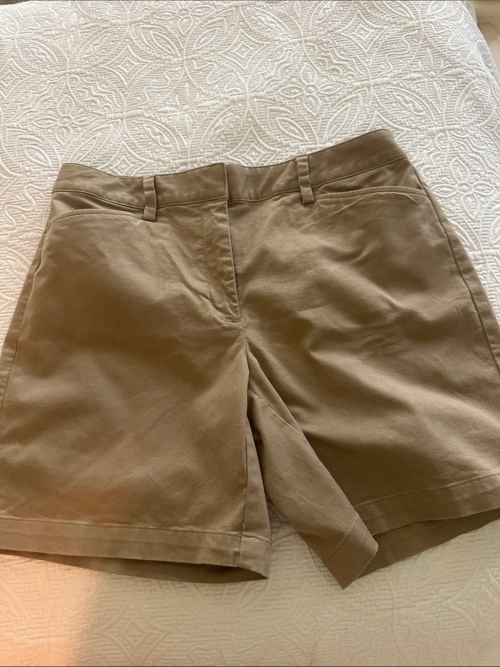 Lands' End Women’s Tan Bermuda Shorts